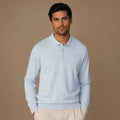 Wetherby Wool Polo Powder Blue – Product Photo