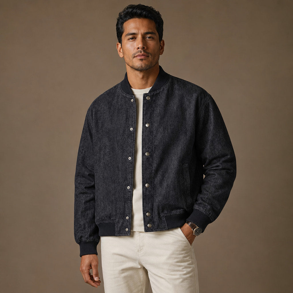 Winslow Raw Denim Bomber – Tarlano Premium Menswear