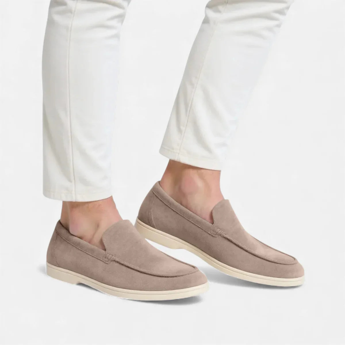 Round Toe Loafer Moc-Toe Seam Slip-On Flat Sole – Garvex