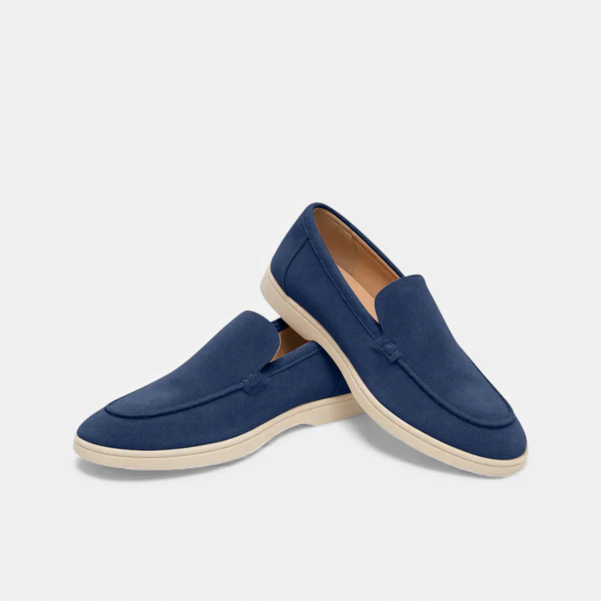 Round Toe Loafer Moc-Toe Seam Slip-On Flat Sole – Garvex