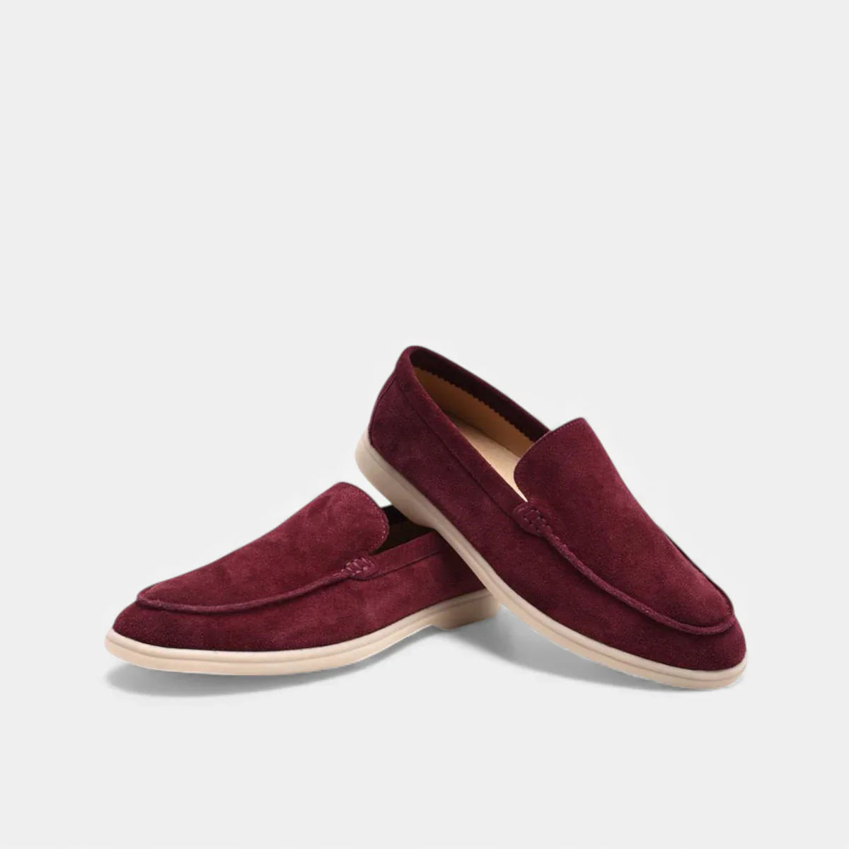 Round Toe Loafer Moc-Toe Seam Slip-On Flat Sole – Garvex