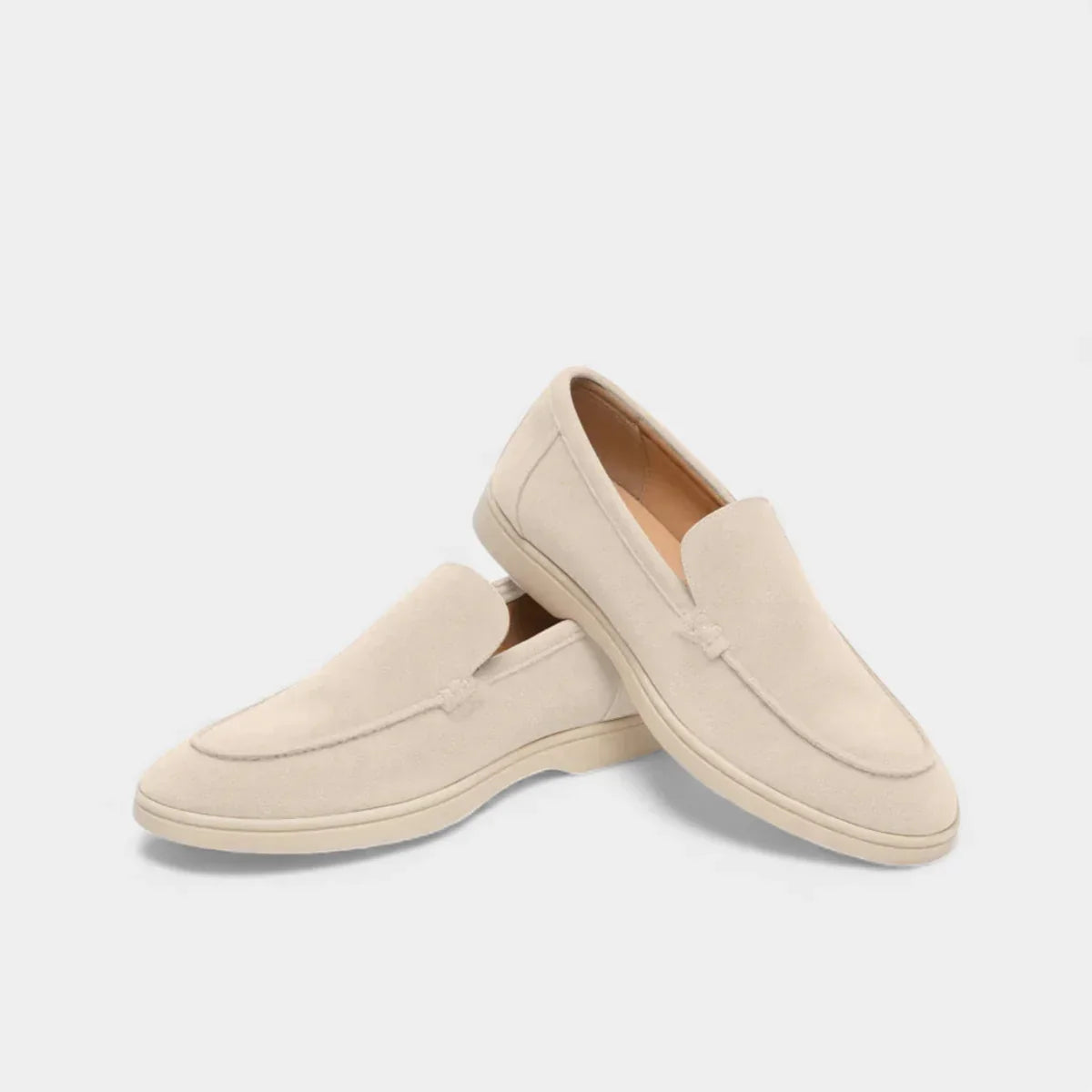 Round Toe Loafer Moc-Toe Seam Slip-On Flat Sole – Garvex