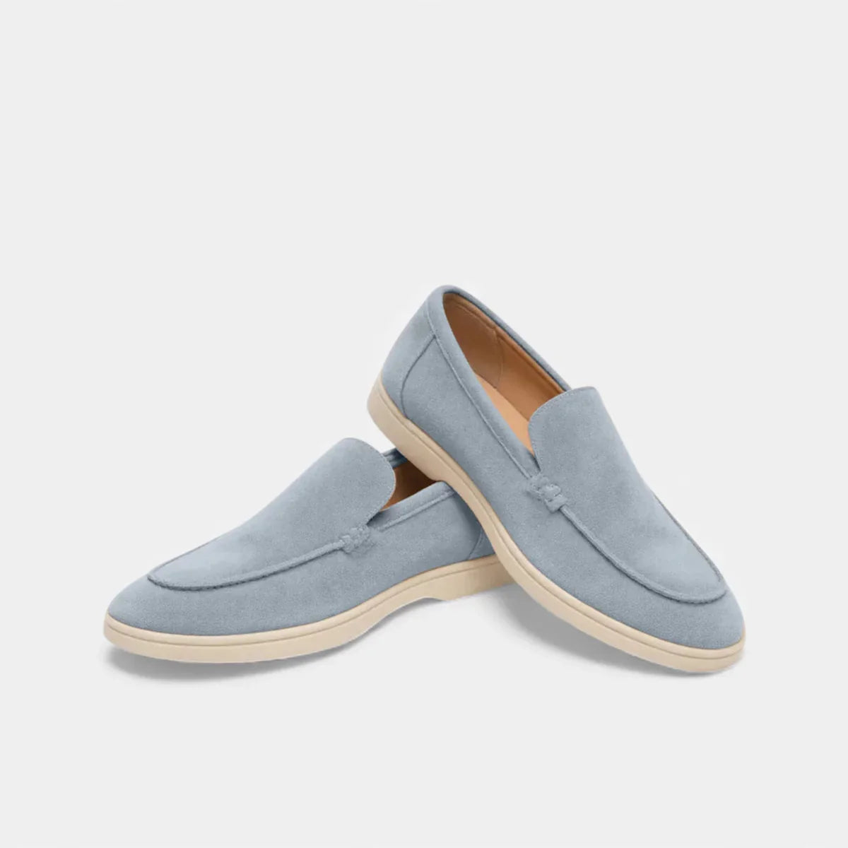 Round Toe Loafer Moc-Toe Seam Slip-On Flat Sole – Garvex