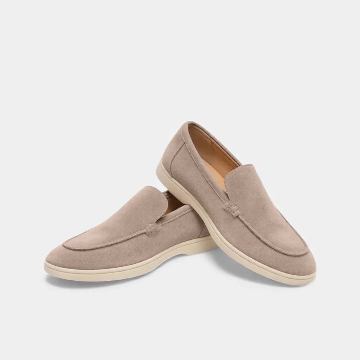 Round Toe Loafer Moc-Toe Seam Slip-On Flat Sole – Garvex