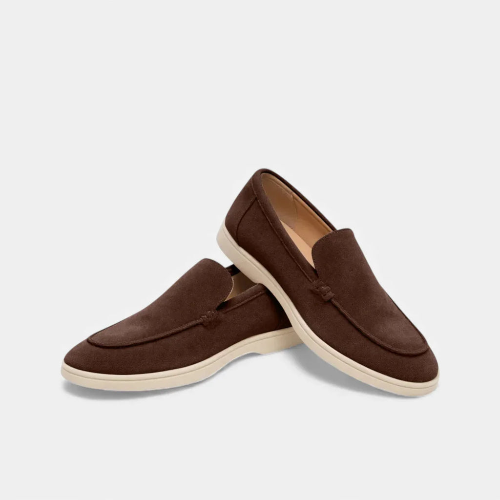 Round Toe Loafer Moc-Toe Seam Slip-On Flat Sole – Garvex