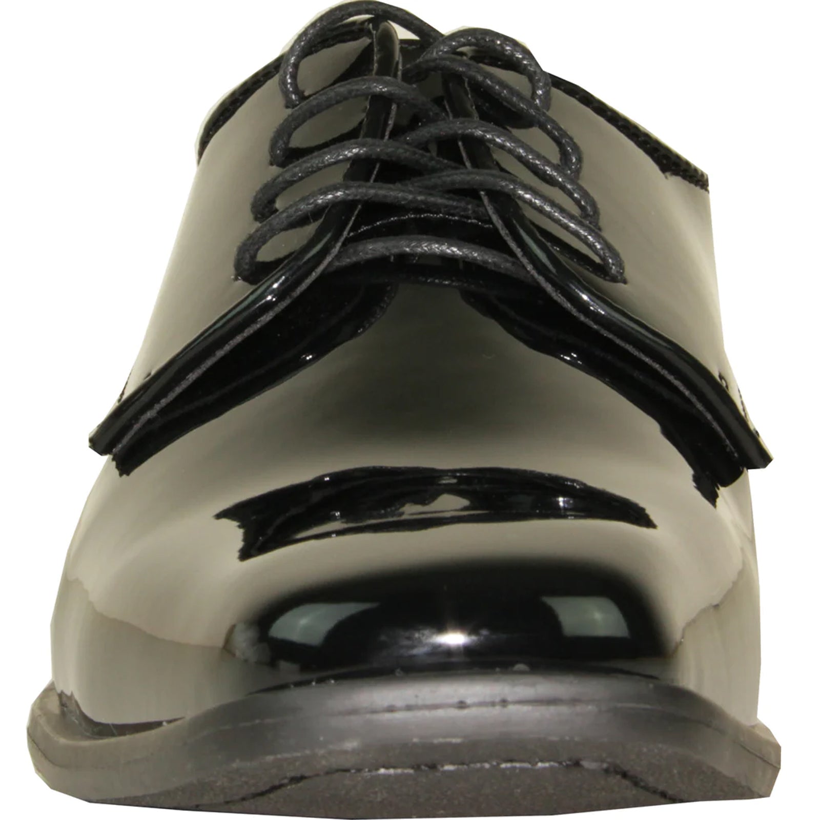 Patent Oxford Tuxedo Shoe Pointy Square Toe Black – Troval
